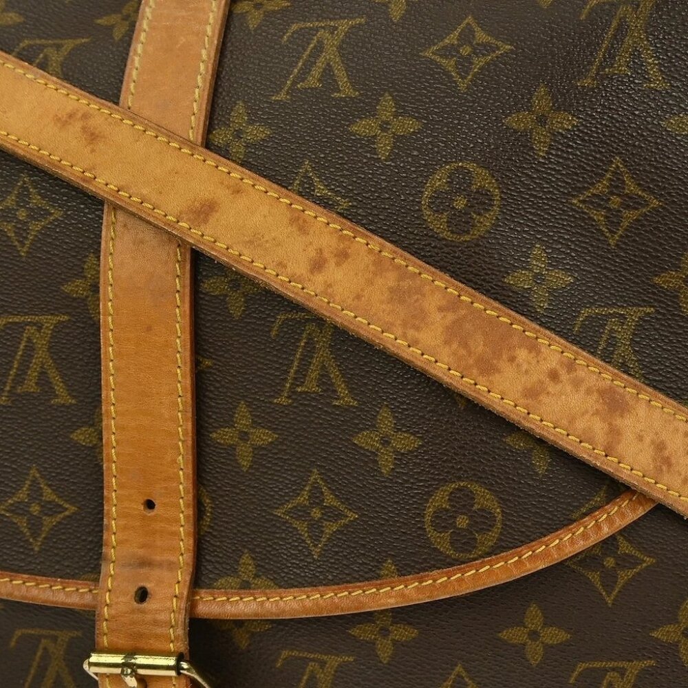 BUYIT LOUIS VUITTON SAUMUR 35 SHOULDER BAG MONOGRAM M42254 AR0922 YQ05265 - Picture 4 of 13
